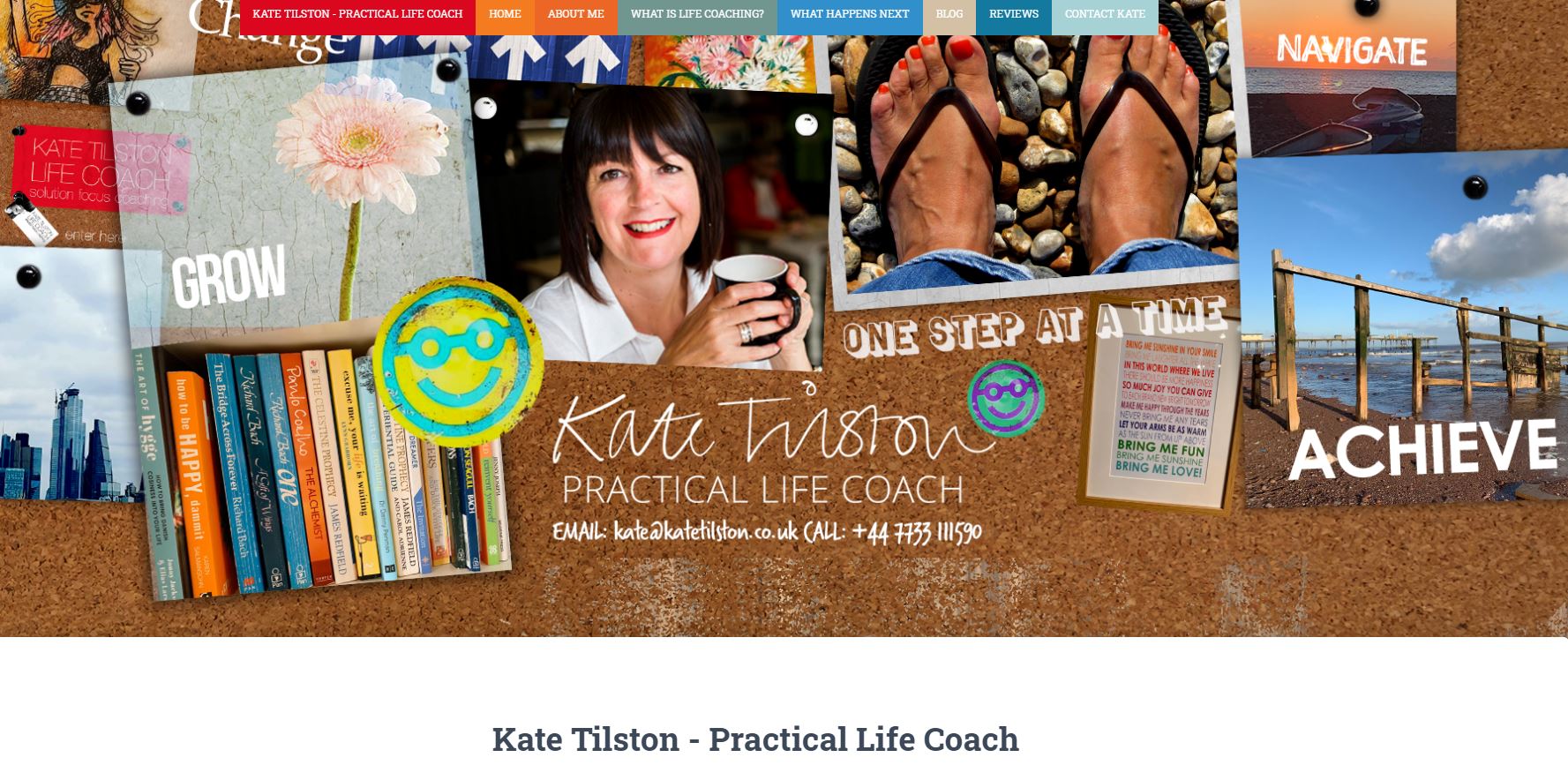 Ed Smith Created website Design - Kate Tilston Screen grab